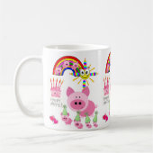 Joyeux Anniversaire Mug Pink Pig (Gauche)