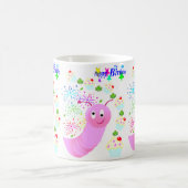 Joyeux Anniversaire Mug Pink Worm Confetti (Centre)