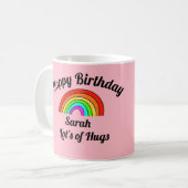 Joyeux Anniversaire Mug rose (Devant gauche)