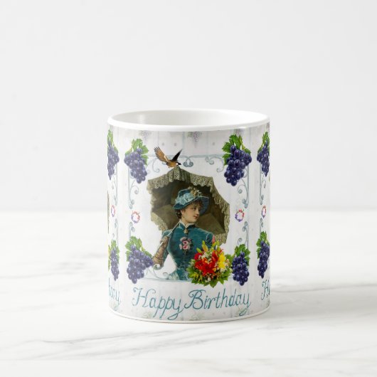 Joyeux Anniversaire Mug Victorian (Centre)