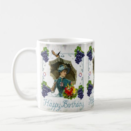 Joyeux Anniversaire Mug Victorian (Gauche)