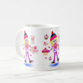 Joyeux anniversaire Mug Wacky Girl (Devant gauche)