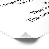 Joyeux anniversaire My Love Poem Poster Poster (Coin)