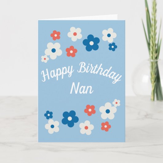Joyeux Anniversaire Nan - Jolie carte d'anniversai (Devant)