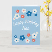 Joyeux Anniversaire Nan - Jolie carte d'anniversai (Fleur jaune)