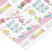 Joyeux Anniversaire Nappe Amis Famille (Angle)