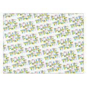 Joyeux Anniversaire Nappe Camions Bus (Devant (Horizontal))