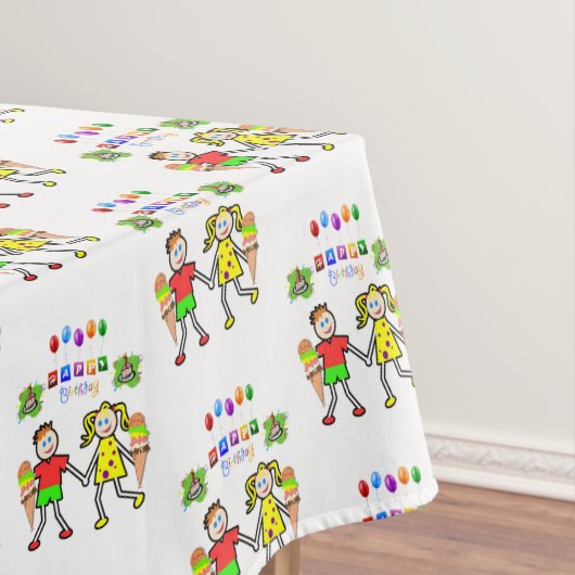 Joyeux Anniversaire Nappe Jumeaux (In Situ)