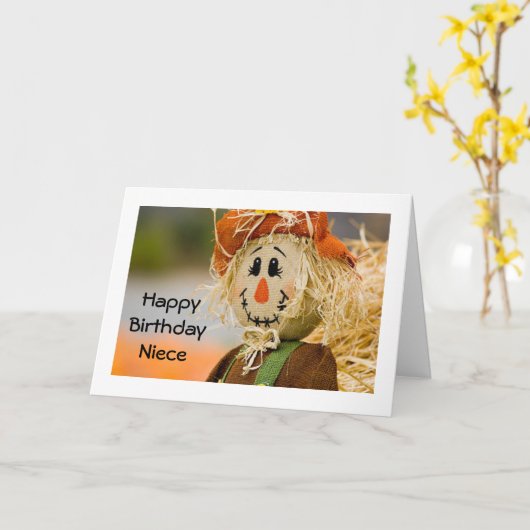 JOYEUX ANNIVERSAIRE ***NIECE*** CARTE (Fleur jaune)