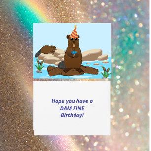 “Joyeux anniversaire, nom d'un chien !” Carte de v
