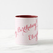 Joyeux anniversaire Nom personnalisé Coffee Mug -  (Centre)