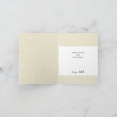 Joyeux anniversaire Nordic Minimal Nom personnalis (Intérieur)