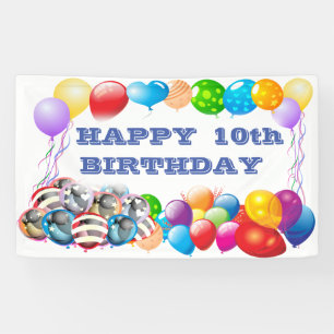 Joyeux anniversaire Numéro Vinyl Bannière 3' x 5
