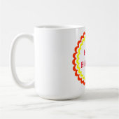 Joyeux Anniversaire Orange Mug Jaune (Gauche)