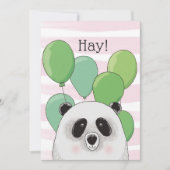 Joyeux anniversaire. Panda mignonne. Carte d'anima (Devant)