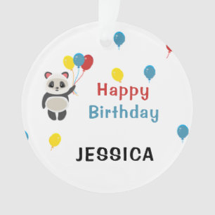 Joyeux anniversaire Panda ours blanc