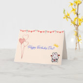 Joyeux Anniversaire Papa Carte (Fleur jaune)