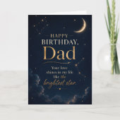 Joyeux Anniversaire Papa Carte Céleste  (Devant)