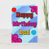 Joyeux anniversaire papa carte de voeux design ble (Devant)