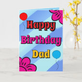 Joyeux anniversaire papa carte de voeux design ble (Fleur jaune)