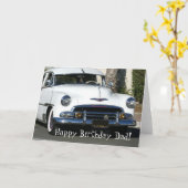 Joyeux anniversaire papa Classic carte blanche (Fleur jaune)