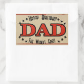 Joyeux anniversaire papa Étiquette (Sac)