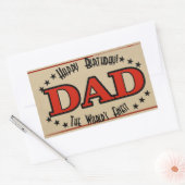 Joyeux anniversaire papa Étiquette (Enveloppe)