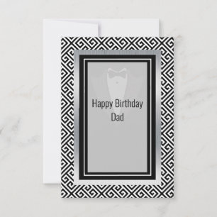 Joyeux anniversaire papa noir et blanc merci c