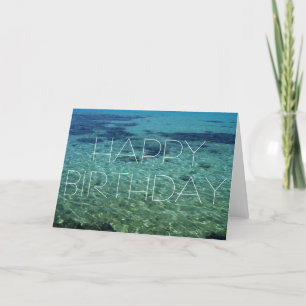 Joyeux anniversaire - paradis tropical - carte