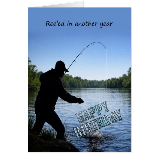 Joyeux Anniversaire Pêcheur  (Devant)