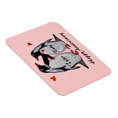 Joyeux Anniversaire Penguin Love Premium Magnet (Côté Droit)