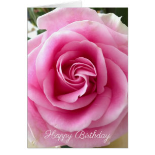 Joyeux anniversaire Personnalisable Rose rose