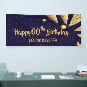 Joyeux anniversaire - Personnalisé ANNÉE Bannière  (Salon professionnel)