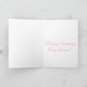 Joyeux Anniversaire petite Carte de Ballerine (Intérieur)