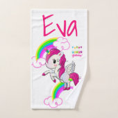 Joyeux Anniversaire Pony Giraffe Jeux de serviette (Serviette à main)