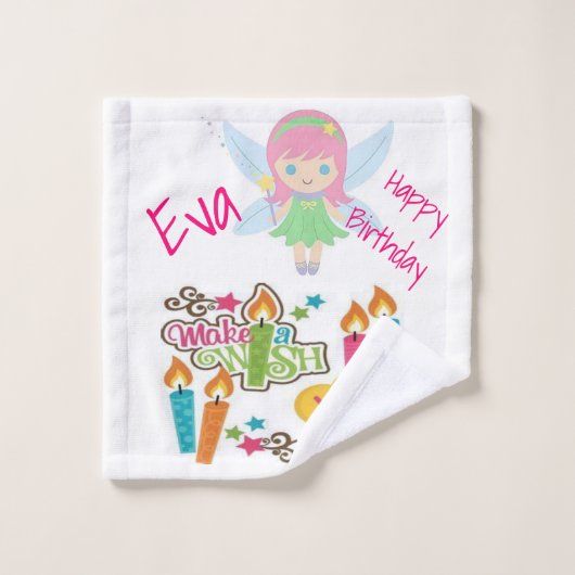 Joyeux Anniversaire Pony Giraffe Jeux de serviette (Gant de toilette)