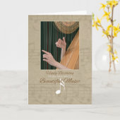 Joyeux anniversaire pour la carte de voeux de (Fleur jaune)