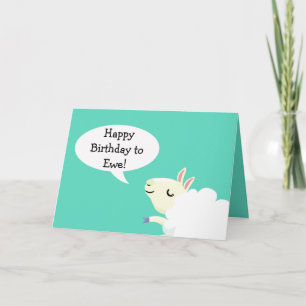 Joyeux Anniversaire pour nous ! Carte de mouton