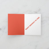 Joyeux anniversaire pour vous ! Carte (Intérieur)