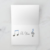 Joyeux anniversaire pour vous carte musicale rose (Intérieur)