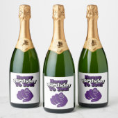 Joyeux Anniversaire Pour Vous Étiquette De Vins Vi (Bouteilles)