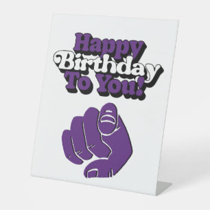 Joyeux Anniversaire Pour Vous Panneau De Piéton Vi