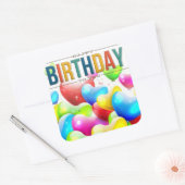 Joyeux Anniversaire Pour Vous Stickers Balloon (Enveloppe)