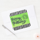 Joyeux anniversaire pour vous Stickers Lime Green (Enveloppe)