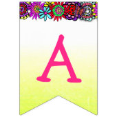 Joyeux anniversaire Princesse Jaune Bannière (Troisième drapeau)