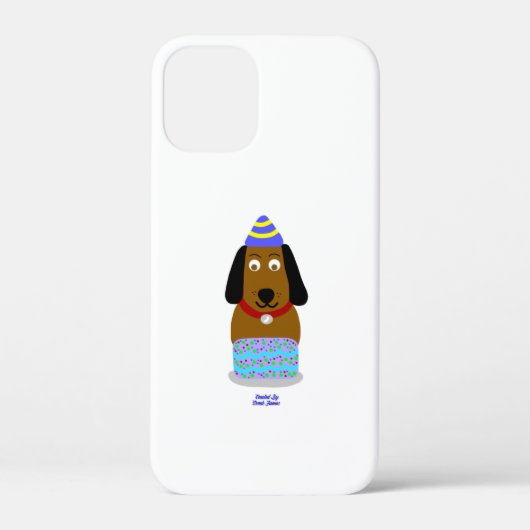 Joyeux Anniversaire Pup Apple iPhone 12 Mini Coque (Verso)