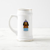 Joyeux Anniversaire Pup Stein Mug (Gauche)