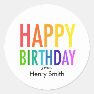 Joyeux Anniversaire Rainbow Commander Stickers per