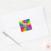 Joyeux anniversaire Rainbow Photo Stickers Modèle (Enveloppe)