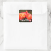 Joyeux anniversaire Rainbow Sorbet Rose #3 Sticker (Sac)